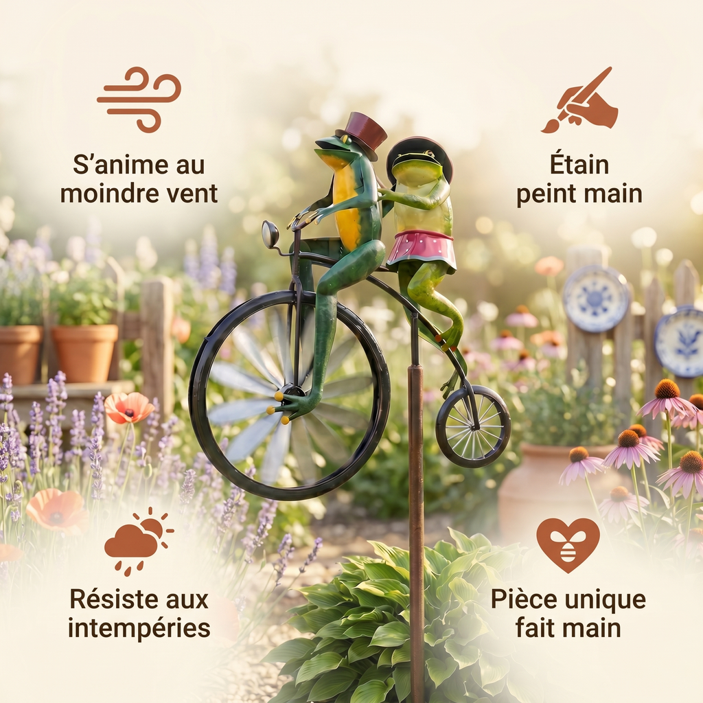 Tourbillon de Jardin Vermont — Mobile à Vent en Étain — benefits