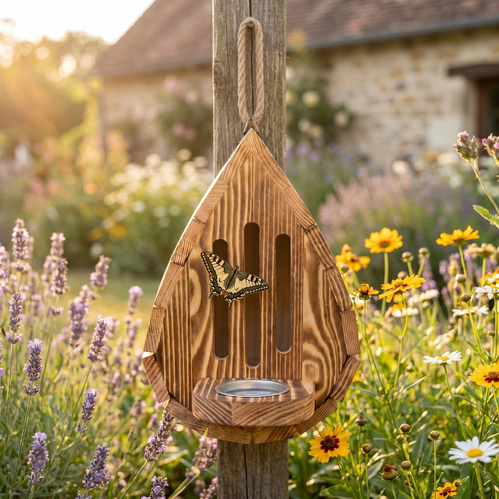 Maison à Papillons Artisanale — action